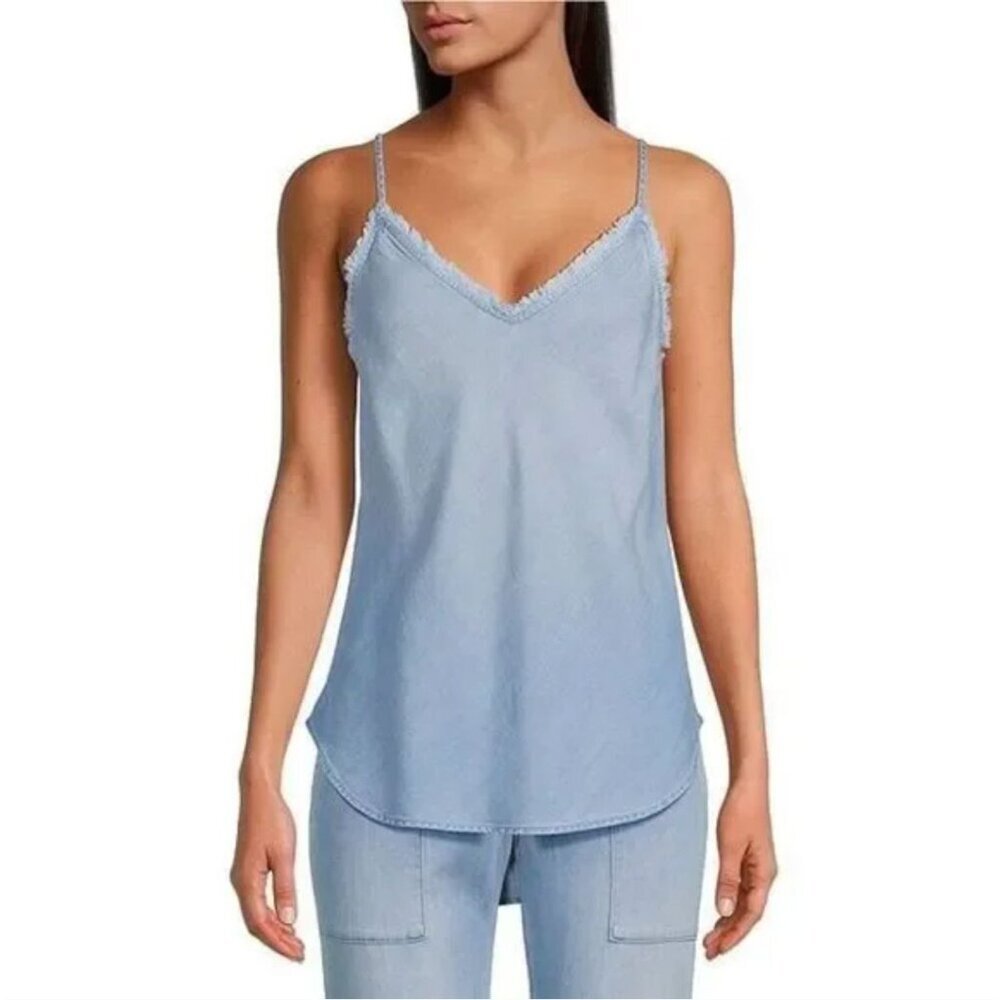 Cloth & Stone Frayed V-Neck Sleeveless Camisole Tank Women's Size Medium Excelle - Picture 5 of 7